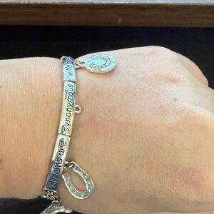 Source Unknown Silver Inspirational Bracelet